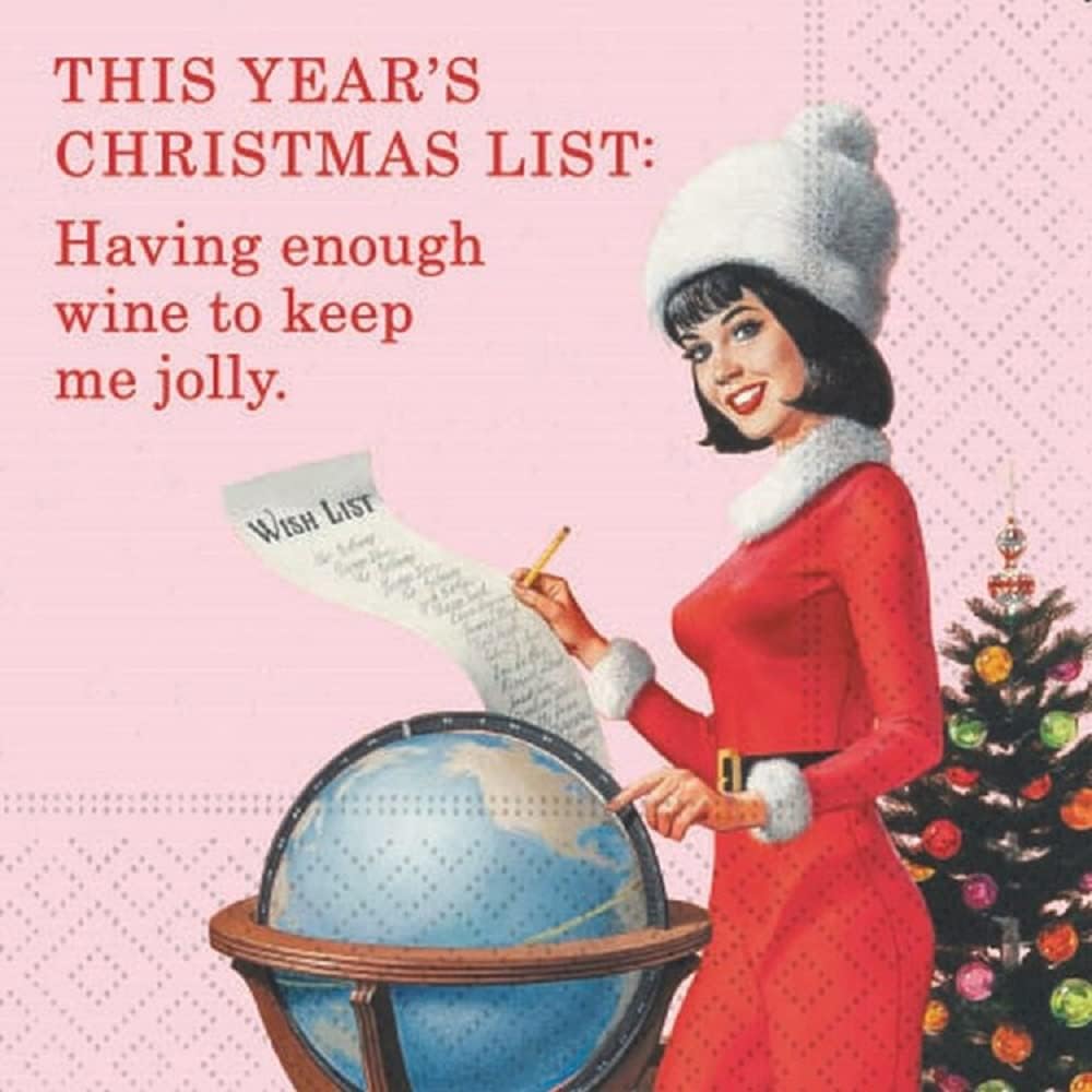 Charming Ladies Christmas Cocktail Napkins - 40 CT | Festive Design