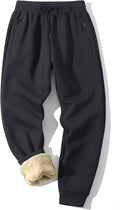 MACHLAB Men's Thermal Fleece Jogger Pants Sherpa Lined - Winter