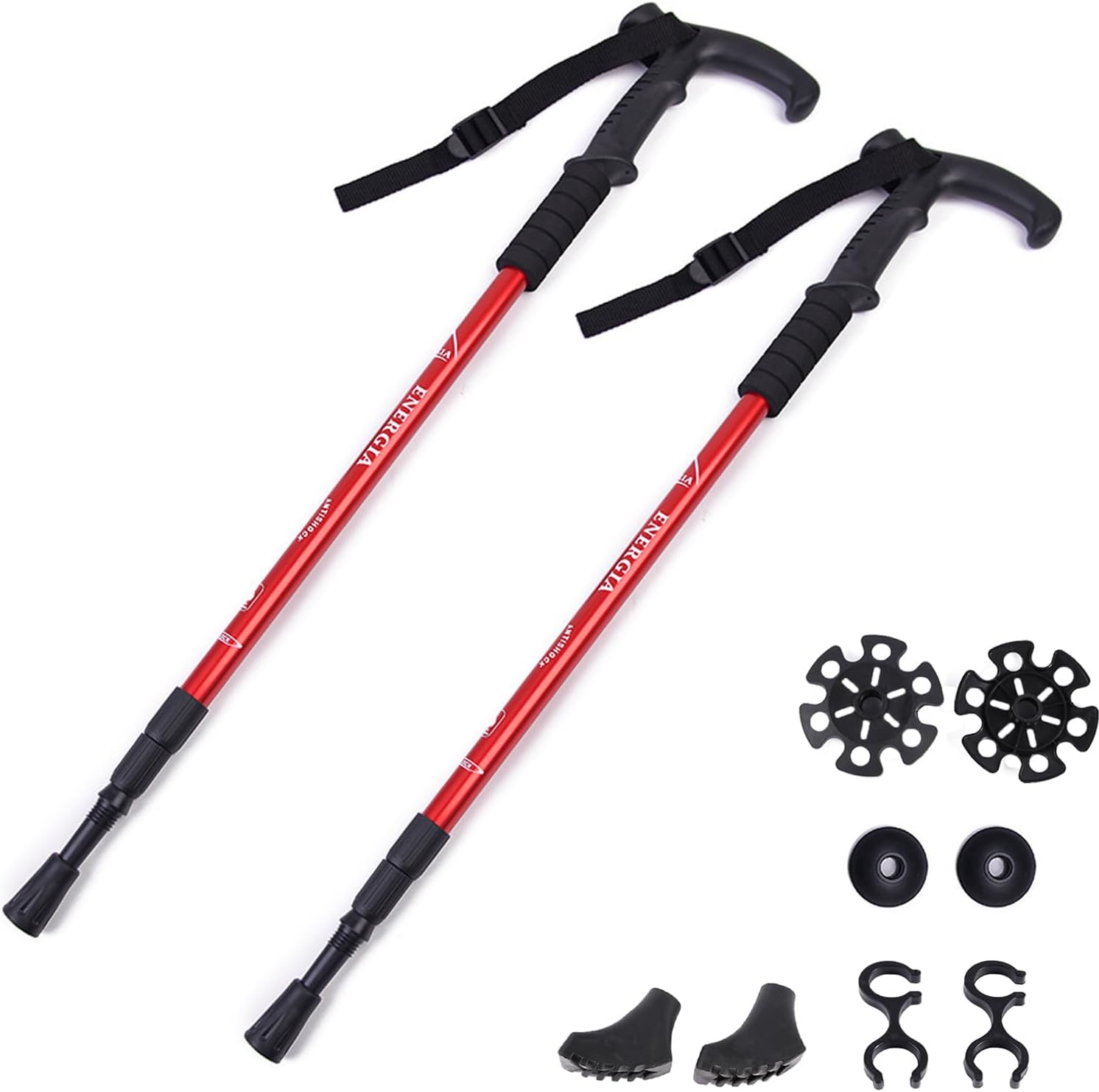 ThreeH Lightweight Trekking Poles - Anti-Slip Grip