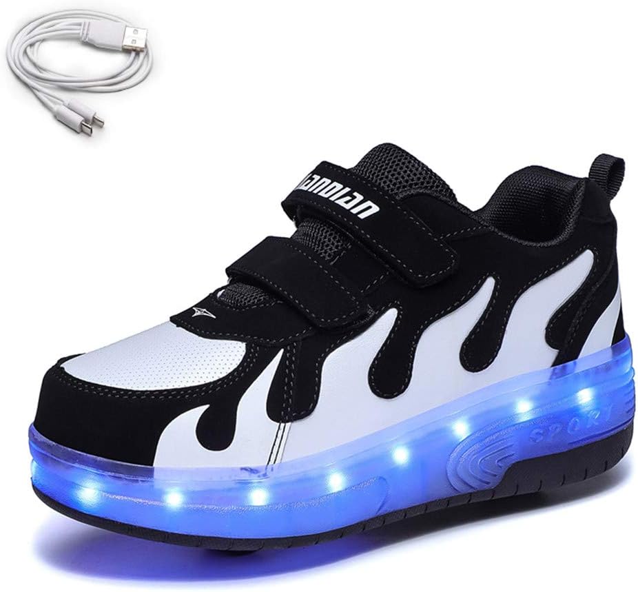 Ehauuo Roller Shoes for Kids with Sparkling Wheels and Lights