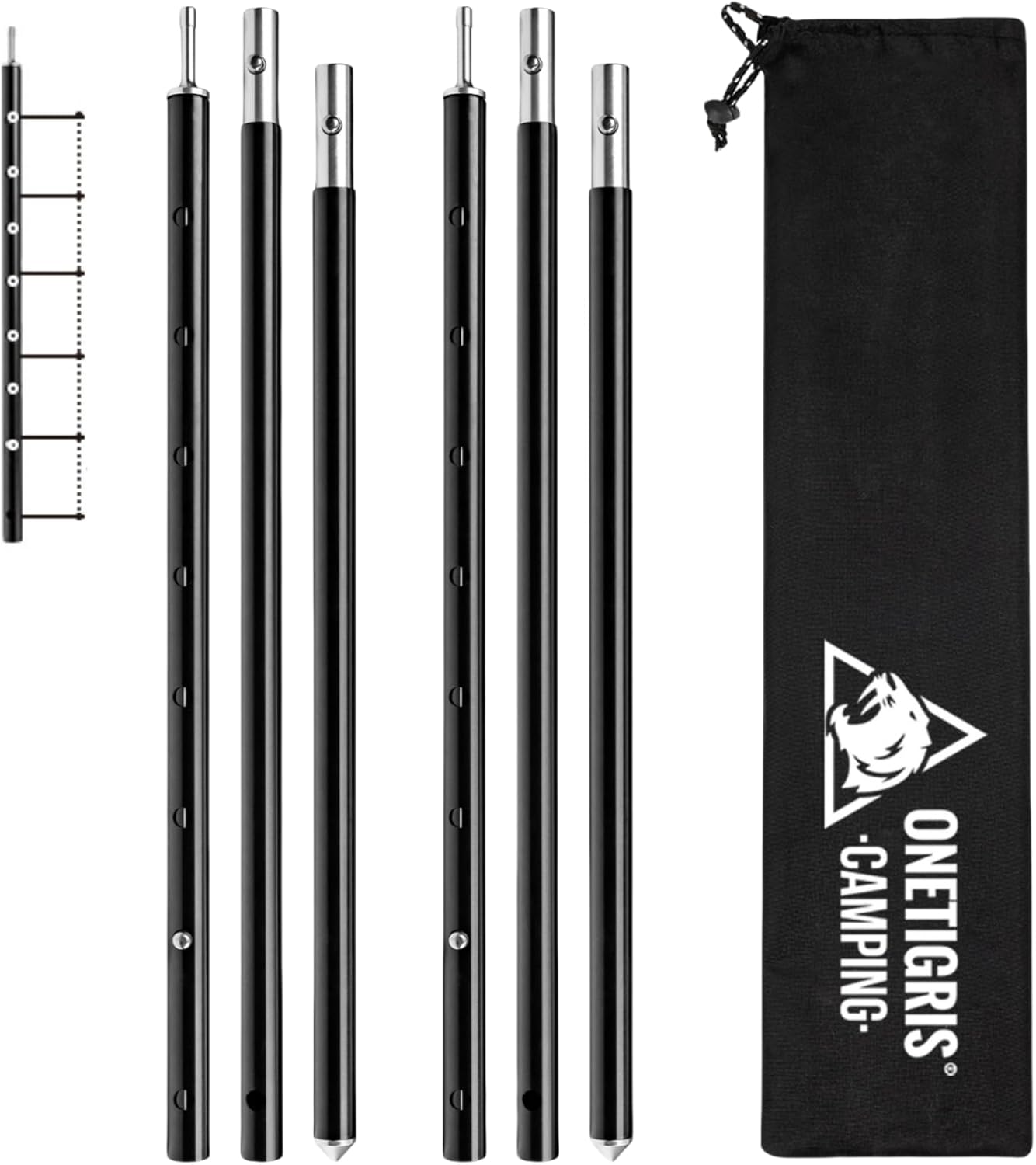 OneTigris Upgraded Tent Poles for Adjustable Outdoor Use