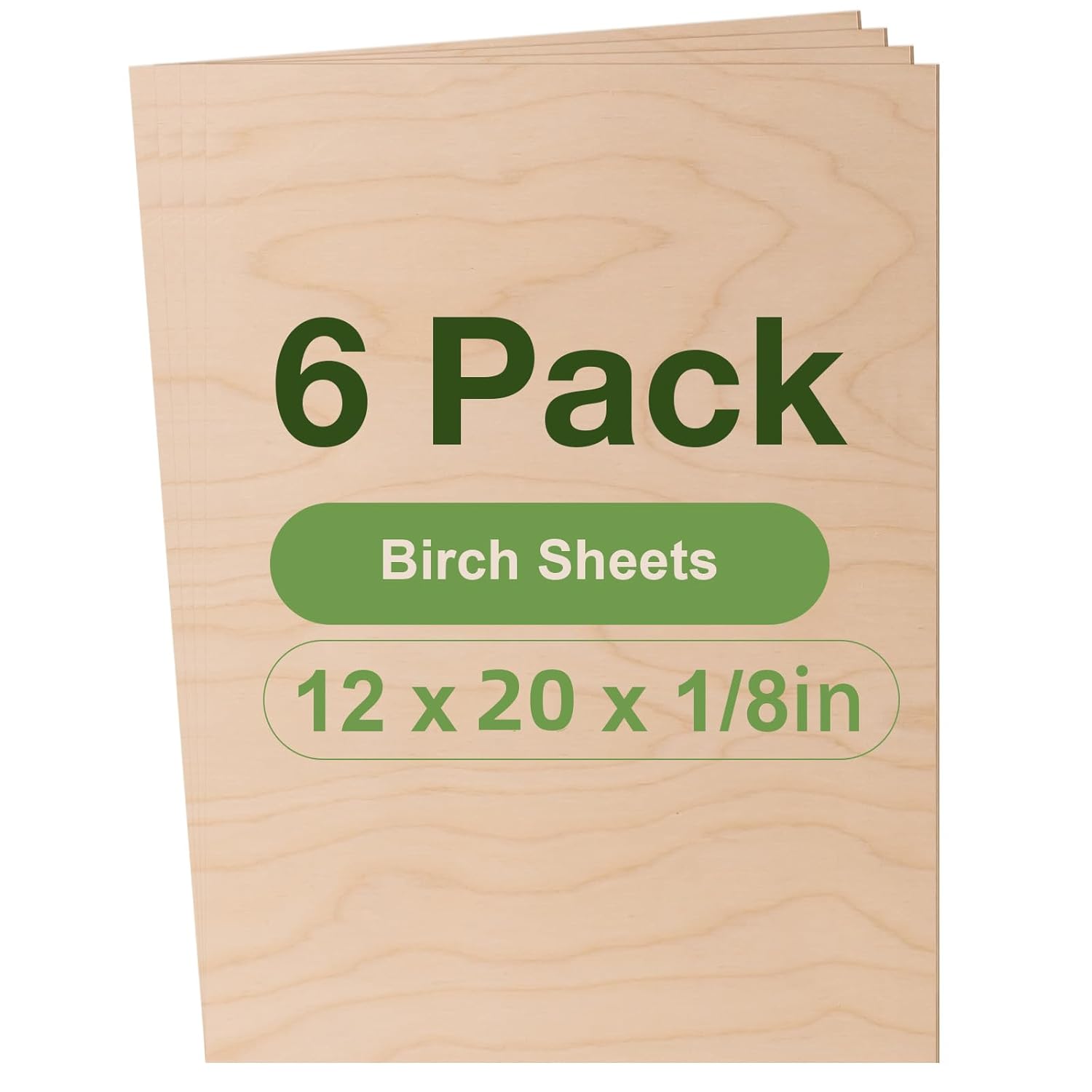 Birch Plywood Sheets for Laser Cutting and DIY Projects