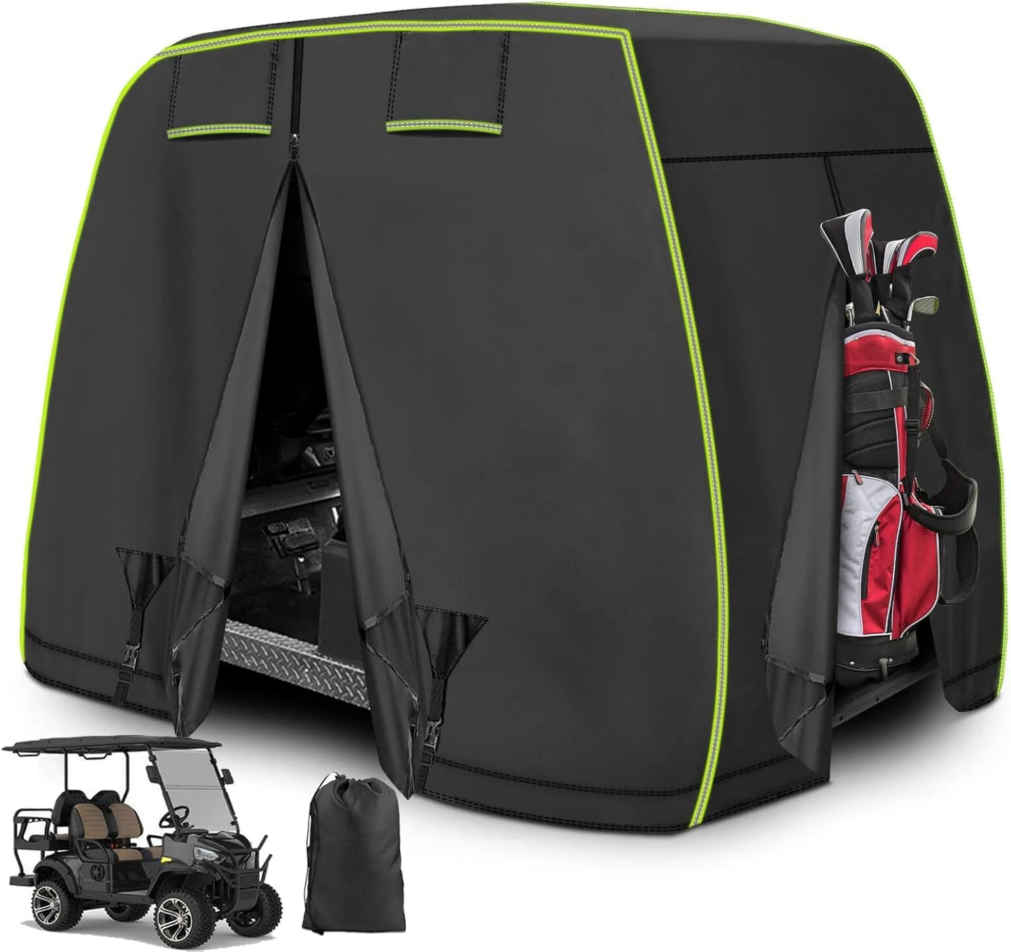 All Weather Golf Cart Cover for EZGO, Club Car, Yamaha Carts