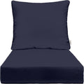 Sunbrella Deep Seating Cushion with Pillow Back - Canvas Navy