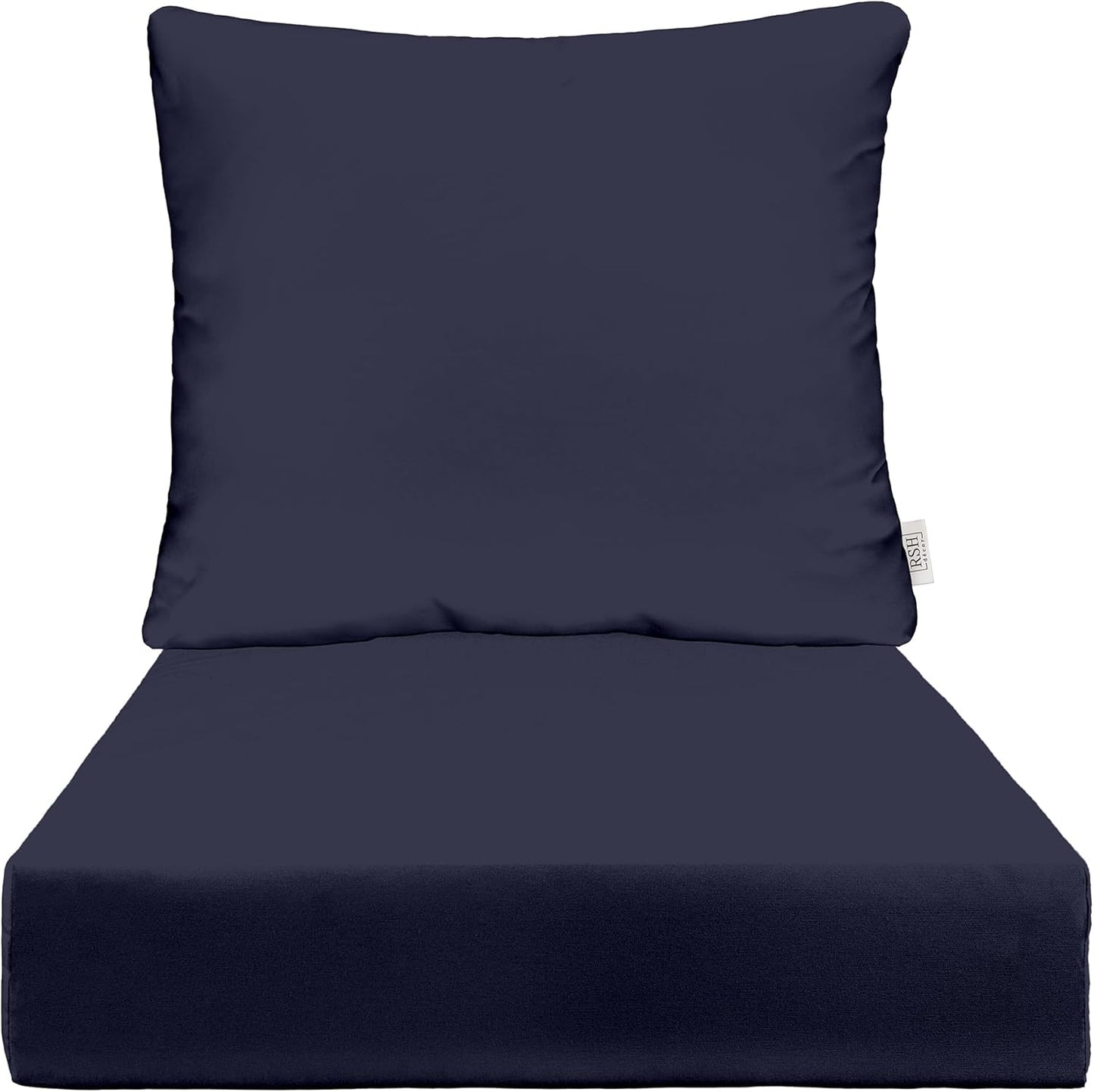 Sunbrella Deep Seating Cushion Set for Outdoor Chairs | Navy