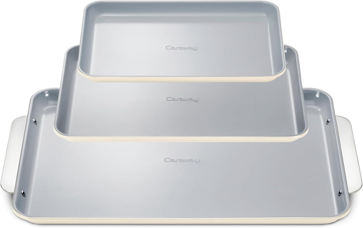 Caraway Non-Stick Ceramic Baking Sheet Trio for Healthy Baking