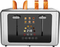 whall 4 Slice Touch Screen Toaster - Digital Countdown, Dual Controls