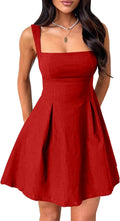 Womens 2025 Summer Square Neck Dress for Stylish Parties
