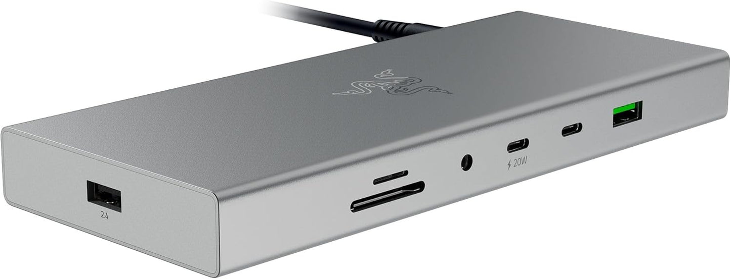 Razer USB 4 Dock: 14 Ports for Ultimate Connectivity and Charging