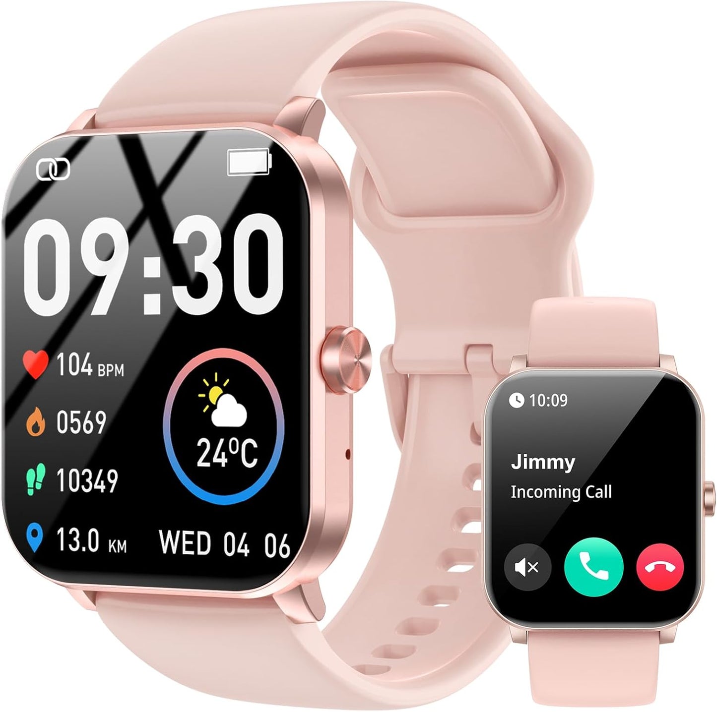 Jacoosa Smartwatch: Answer Calls! 120+ Sports Modes, IP68 Waterproof, Heart Rate Monitor