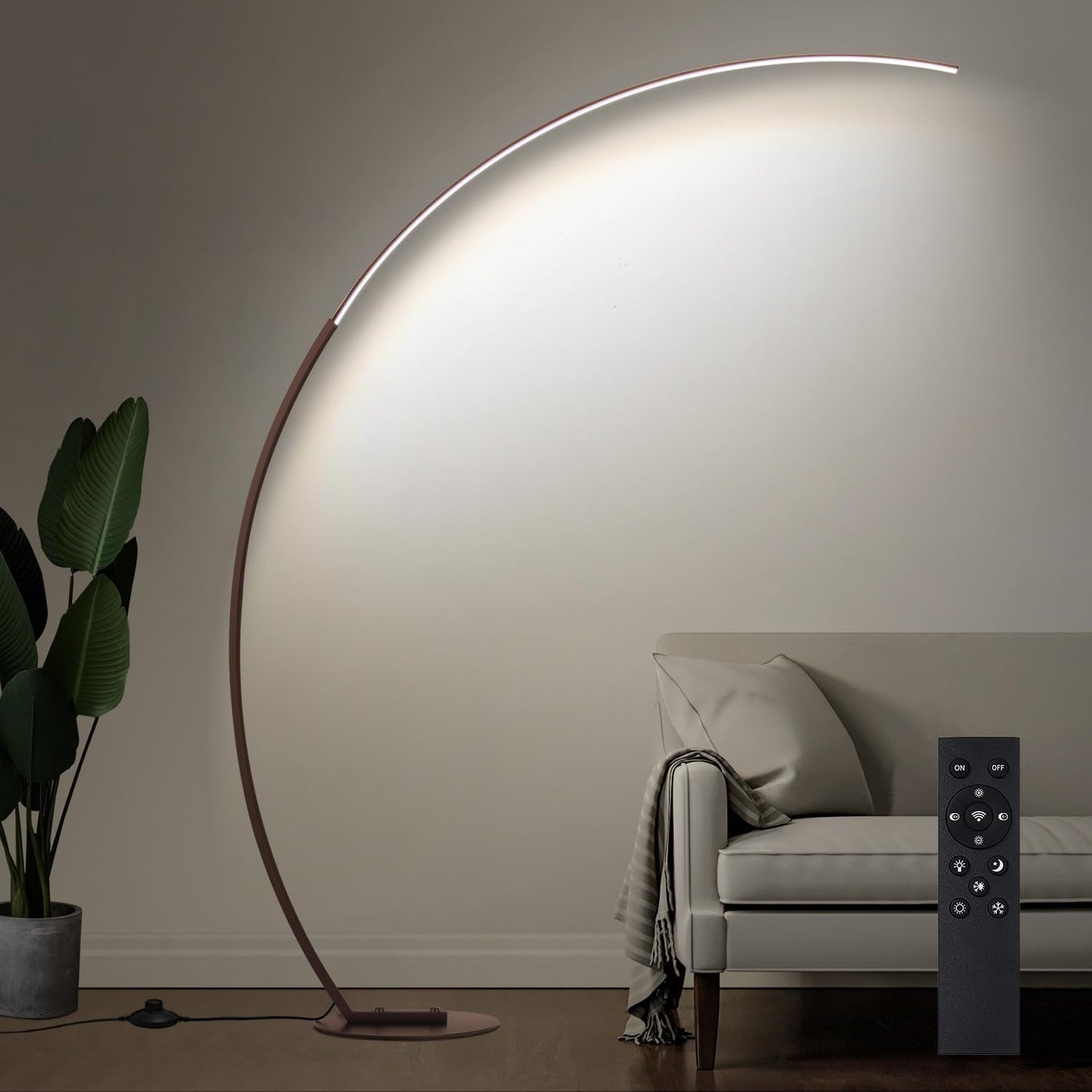 Dimmable LED Floor Lamp with Remote Control for Modern Homes