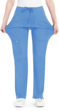 QBK Yoga Scrub Pants Women Mid Rise Cargo Five Pocket - Stretch