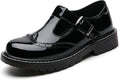 Mary Jane Oxford Shoes Women Leather Flats - Comfortable All-Day