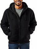 Sherpa Lined Hoodies for Men Full Zip Thick Fleece Winter Coat
