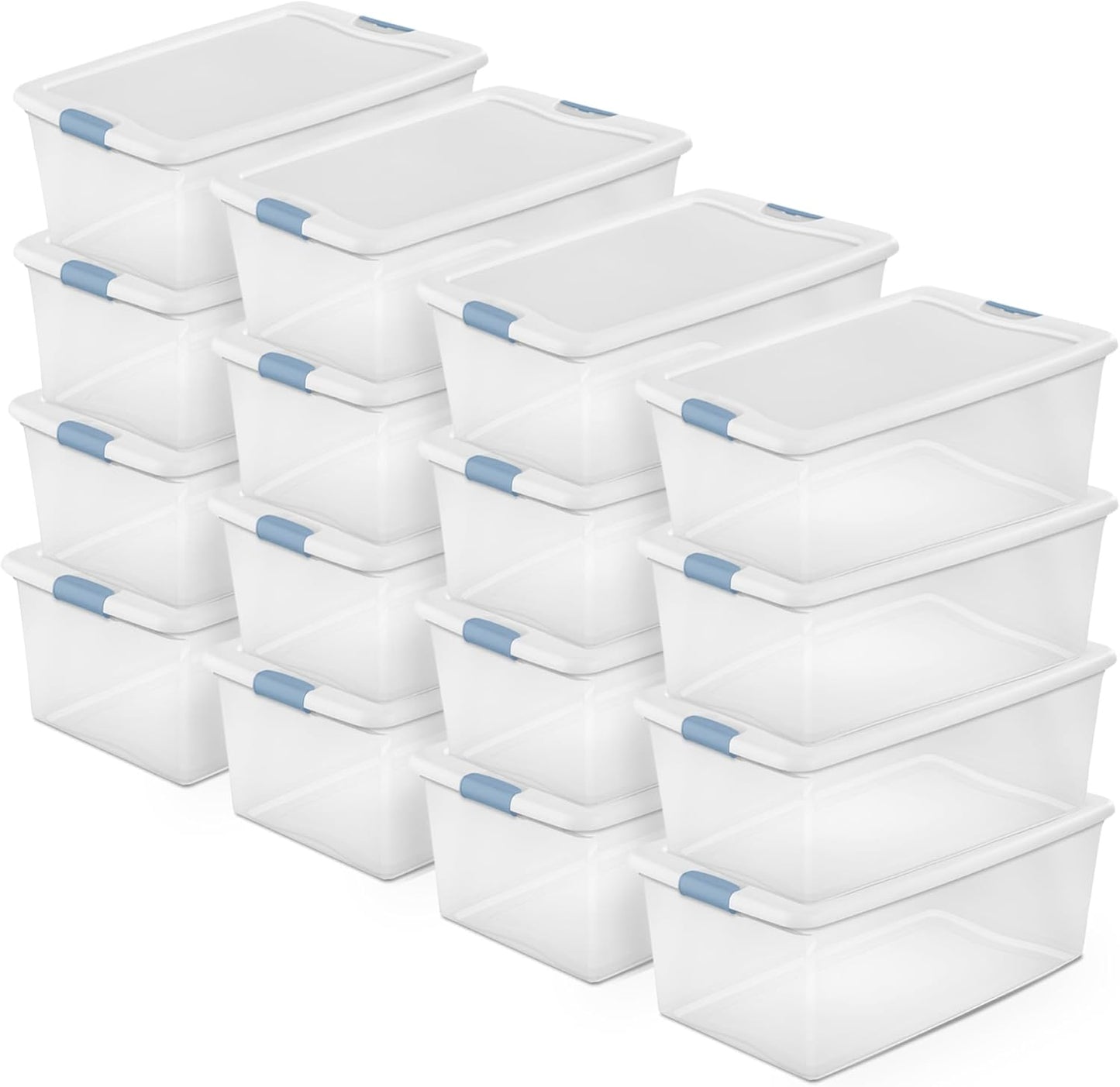 Sterilite 16-Pack Latching Box for Under Bed Storage Needs