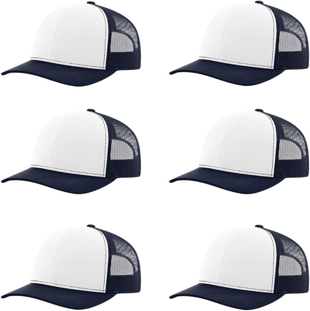 Richardson 112 Classic Six-Panel Adjustable Snapback Trucker Cap