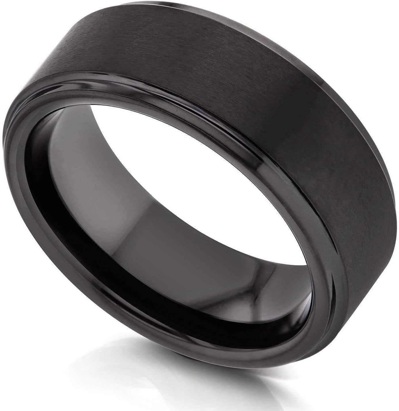 Kobelli Men's Black Tungsten Carbide Wedding Band 8mm Review