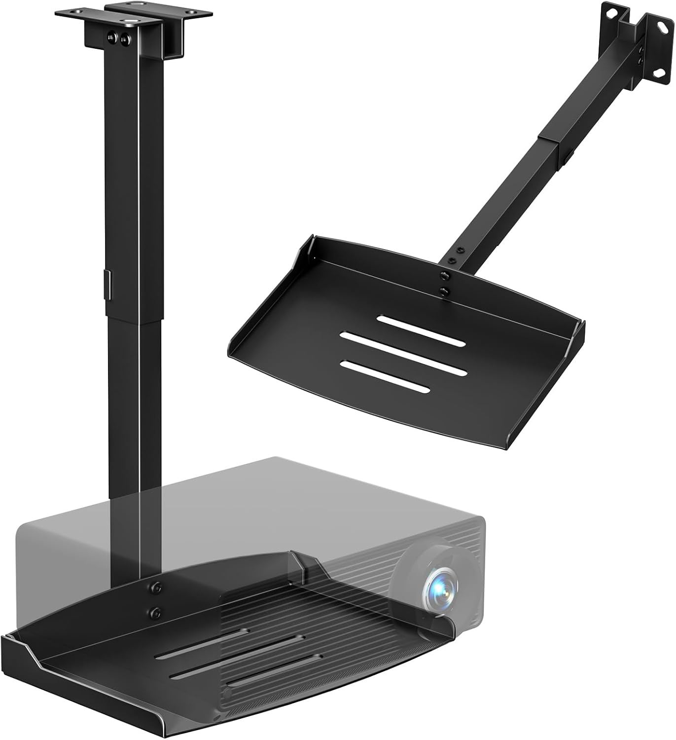 Projector Ceiling Mount with Tray for Home Theater & Office