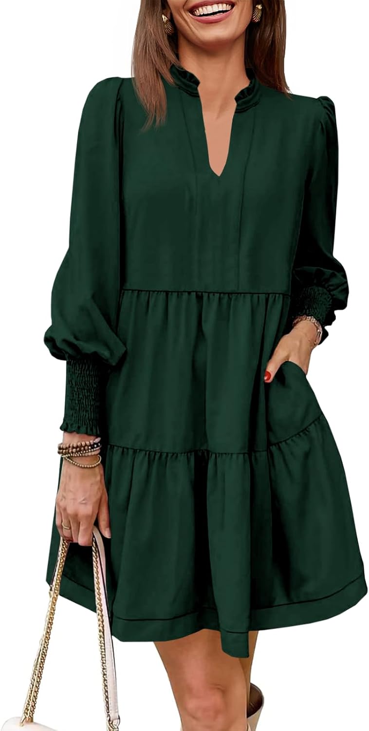Imily Bela Womens Fall Long Sleeve Tunic Dress for All Occasions