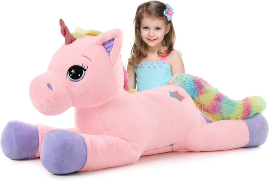 43in Giant Unicorn Plush Toy for Kids - Perfect Gift Idea