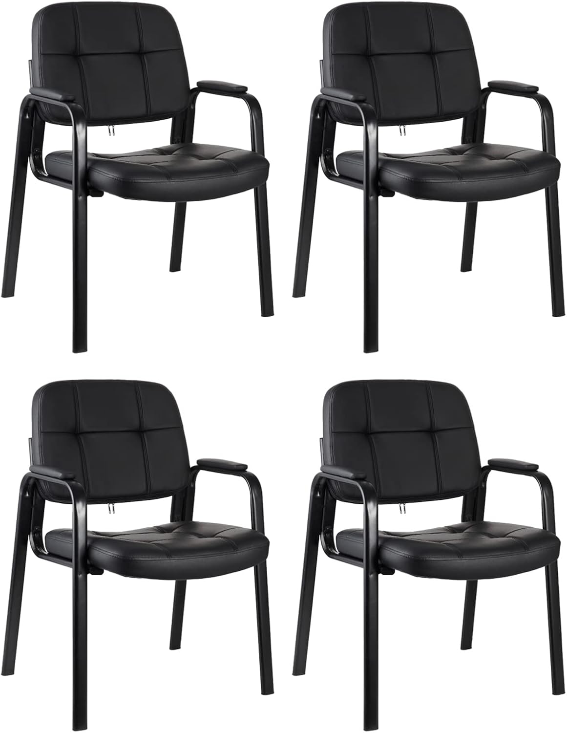 CLATINA Classic Reception Chair with Padded Armrests for Comfort