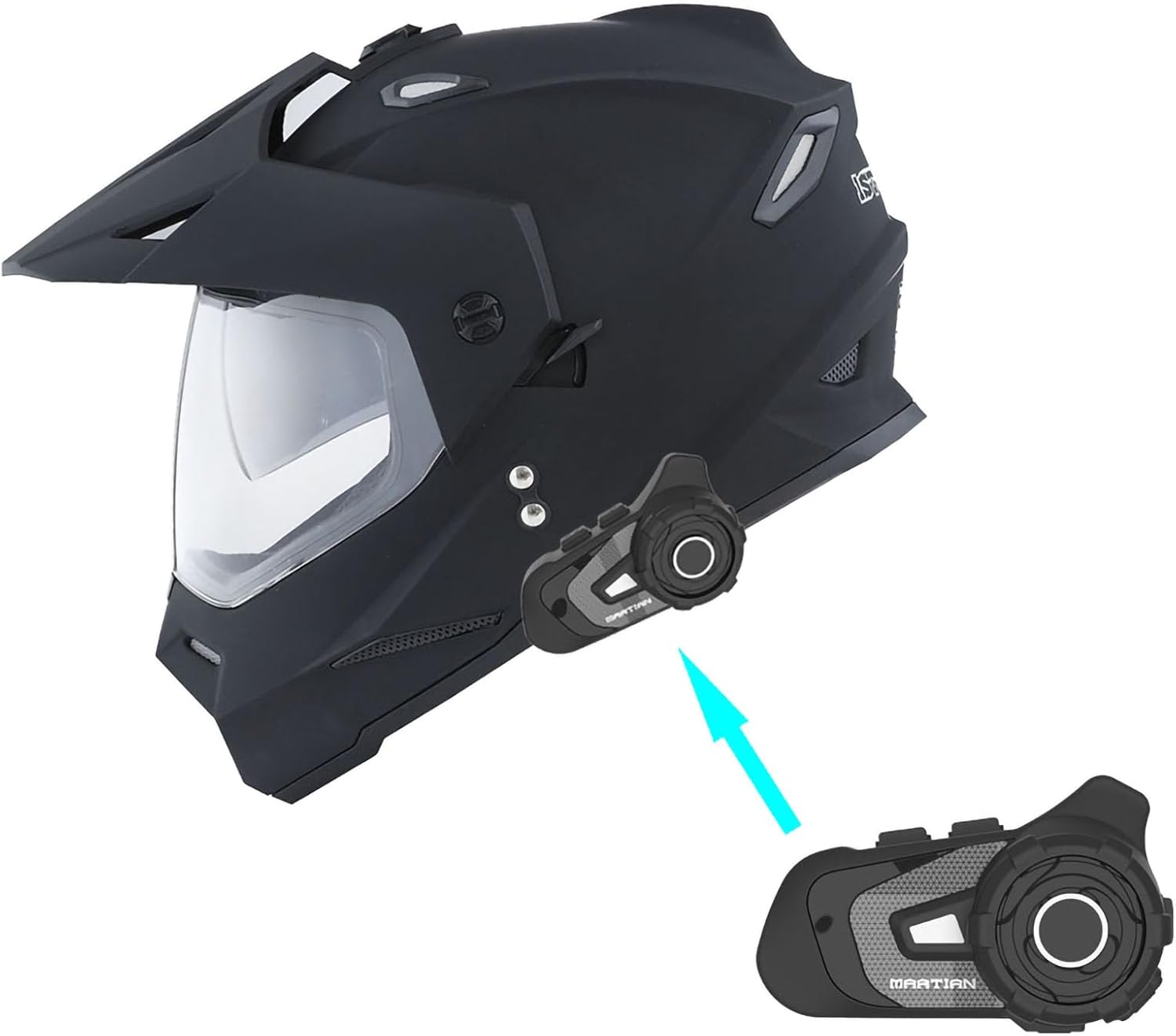 1Storm Youth Kids Dual Sport Full Face Helmet with Bluetooth