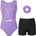 Gymnastics Leotards for Girls and Adults with Shorts Set