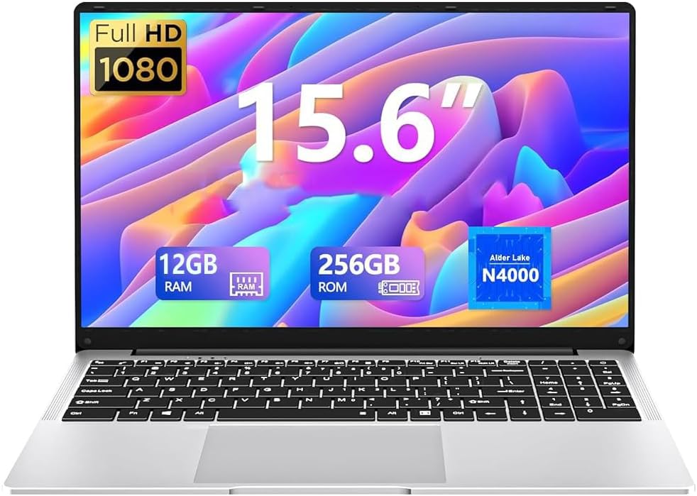 15.6 inch Gaming Laptop with 12GB RAM and 256GB SSD Storage