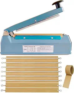 Sangrui Impulse Heat Sealer 8in for Mylar Bags and More