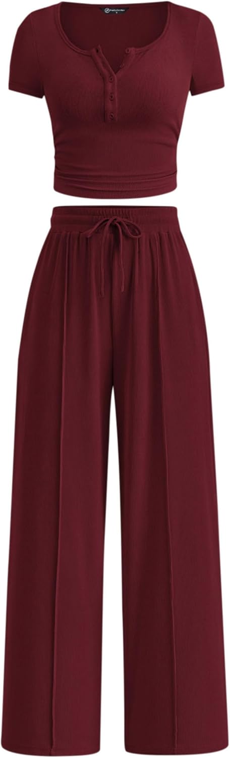 PRETTYGARDEN Womens 2 Piece Outfits for Summer 2025 Comfort