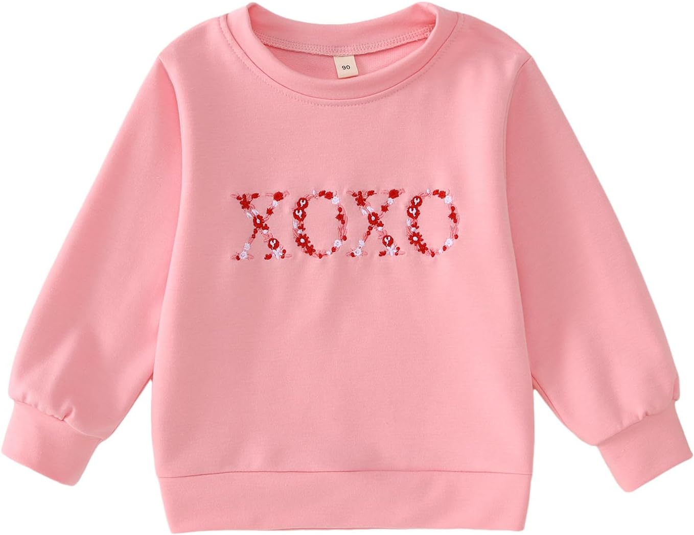Cute XOXO Embroidered Toddler Sweatshirt by SOFEON