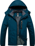 Men's Ski Snow Jacket - Warm Waterproof Hooded Winter Coat