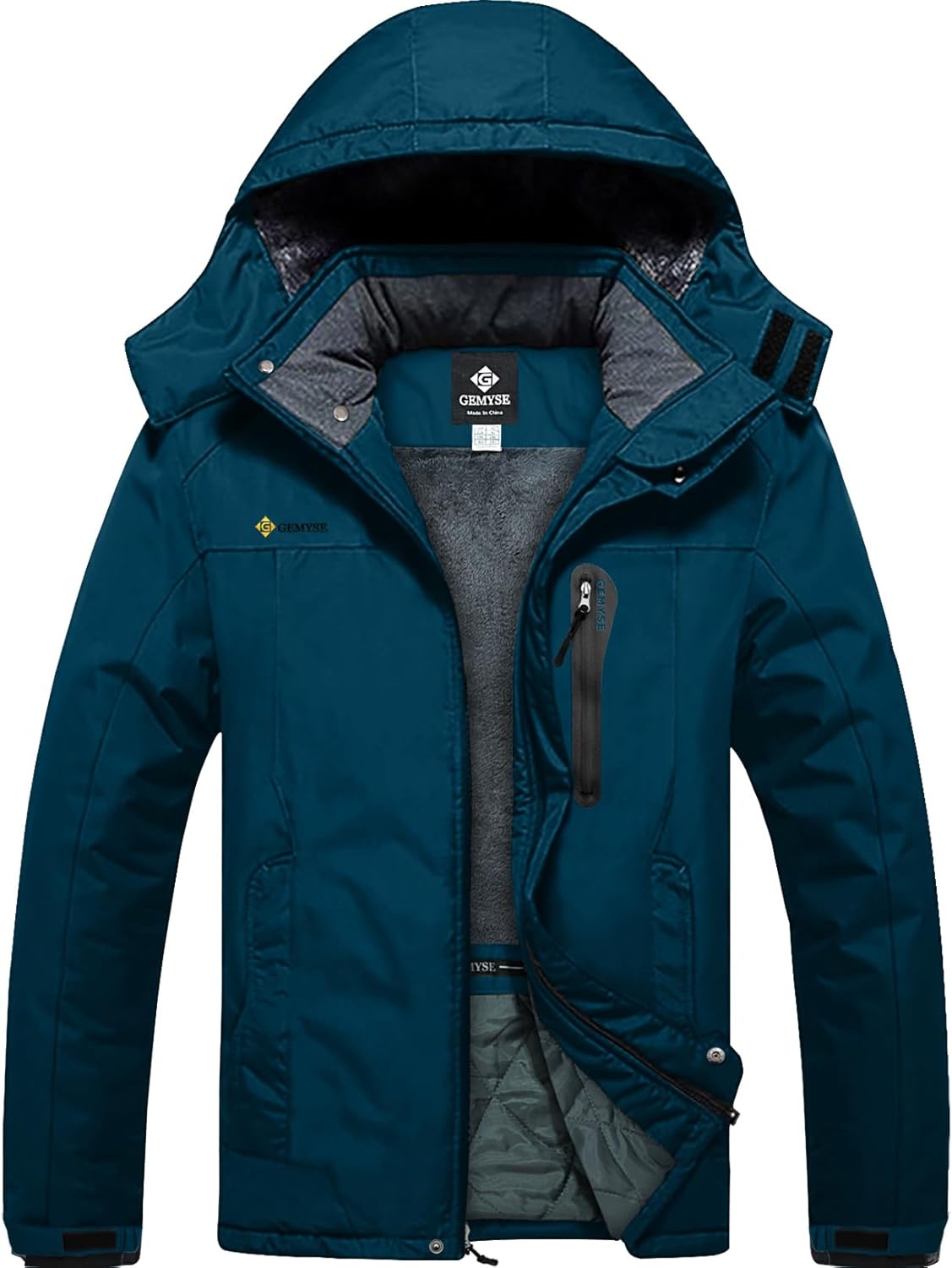 GEMYSE Men's Ski Snow Jacket: Warm, Waterproof, Windproof Coat