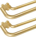 2 Pack Gold Wrap Around Double Curtain Rods Set - Room Darkening Fit