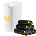Bathroom Trash Can with Lid 5 Gallon Touchless Motion Sensor - Space