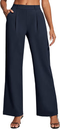 Ewedoos Womens Dress Pants Wide Leg Stretchy Work Pants - Smooth