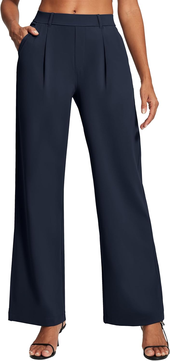 Ewedoos Womens Dress Pants Wide Leg Stretchy Work Pants Review