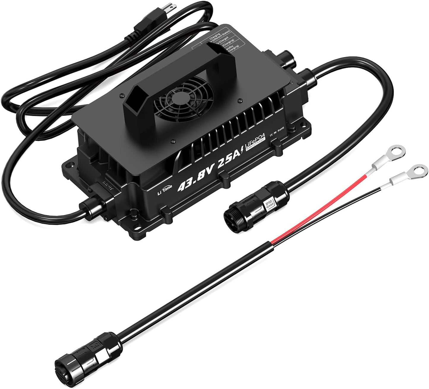 LiTime 43.8V 25A Lithium Battery Charger for 36V Applications