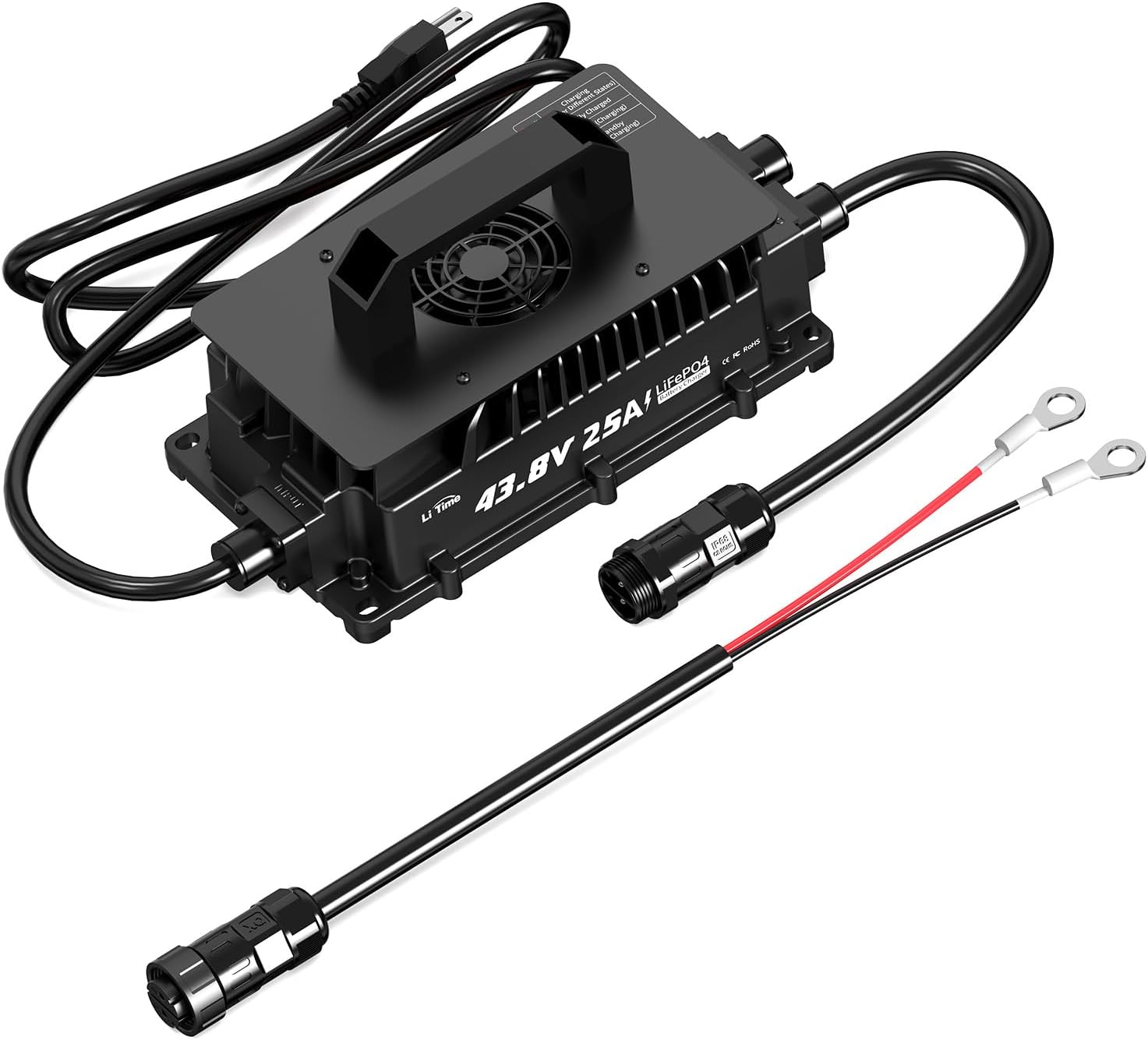 LiTime 43.8V 25A Lithium Battery Charger for 36V Applications