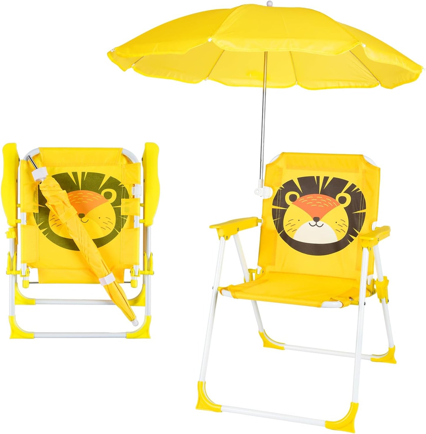 PLULON Kids Beach Chair with Umbrella for Outdoor Fun