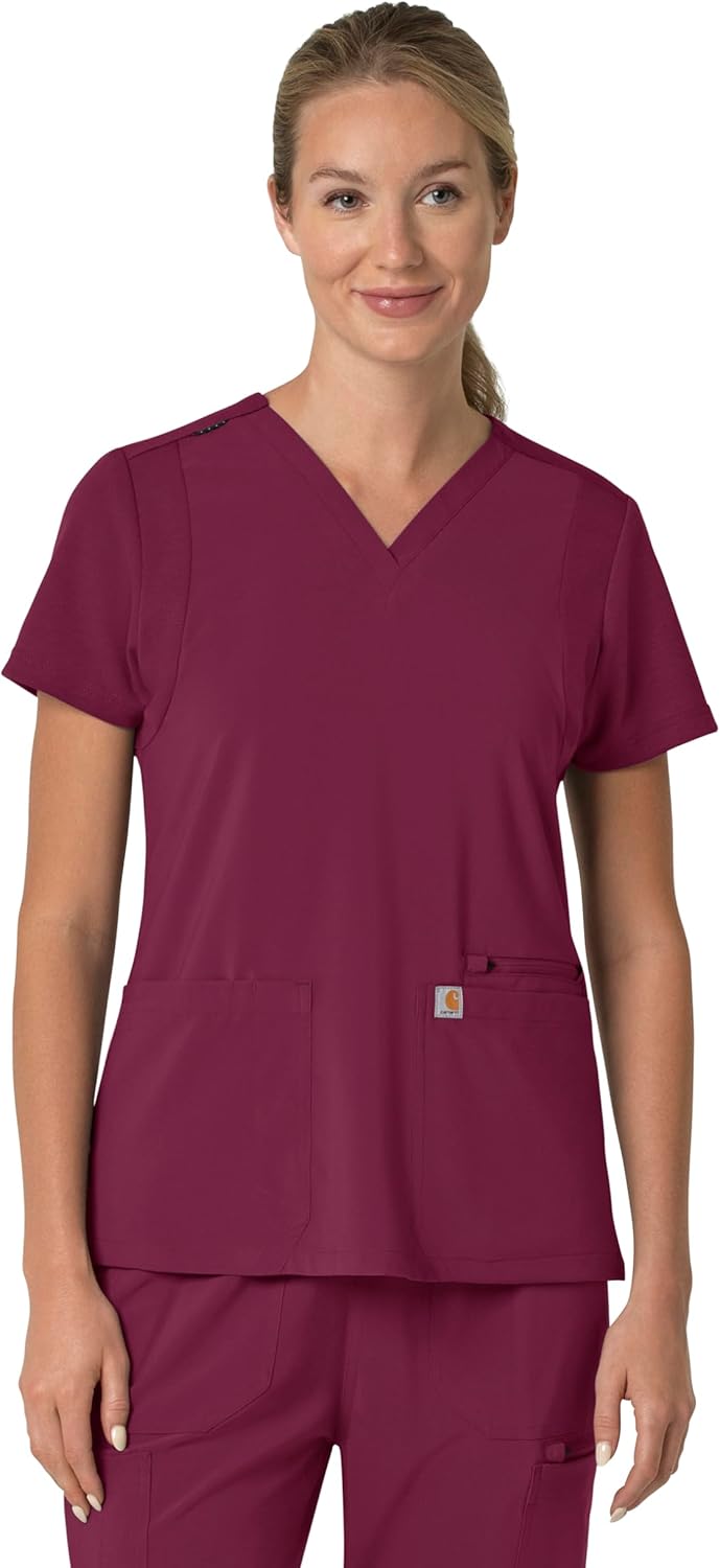 Carhartt Scrubs Women's Force Cross-Flex Modern Fit Top Review