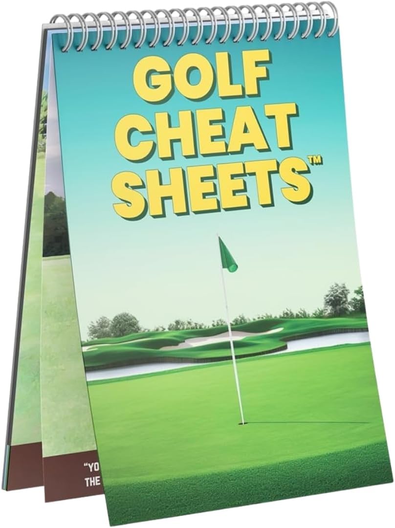 Pocket Golf Cheat Sheets - 36 Tips - Waterproof & Durable