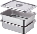 4-Piece 4 in Extra Deep Lasagna Baking Pan with Lid - Large 7.4QT
