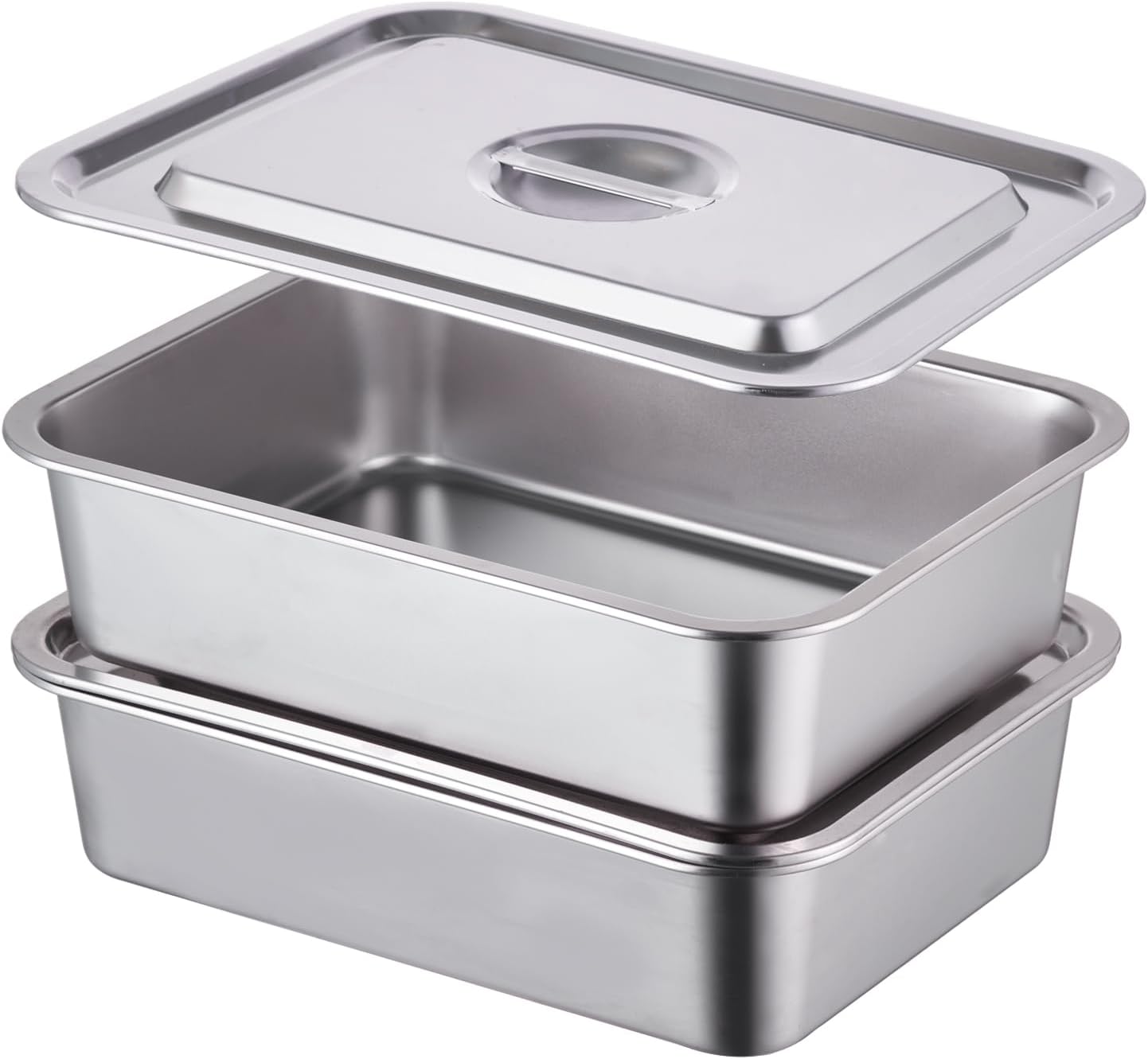 4-Piece Extra Deep Lasagna Baking Pan Set for Versatile Cooking