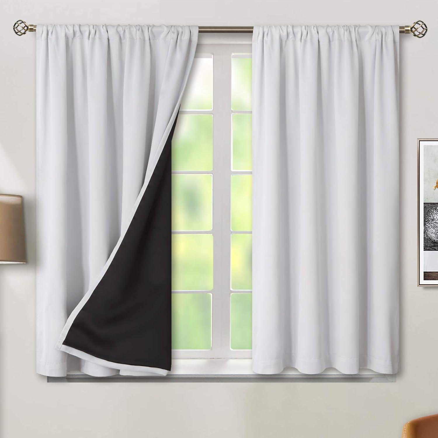 BGment Thermal Insulated Blackout Curtains for Bedroom Privacy