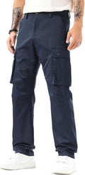 Men's Cargo Pants Loose Straight Fit with Multi-pocket and Oversized
