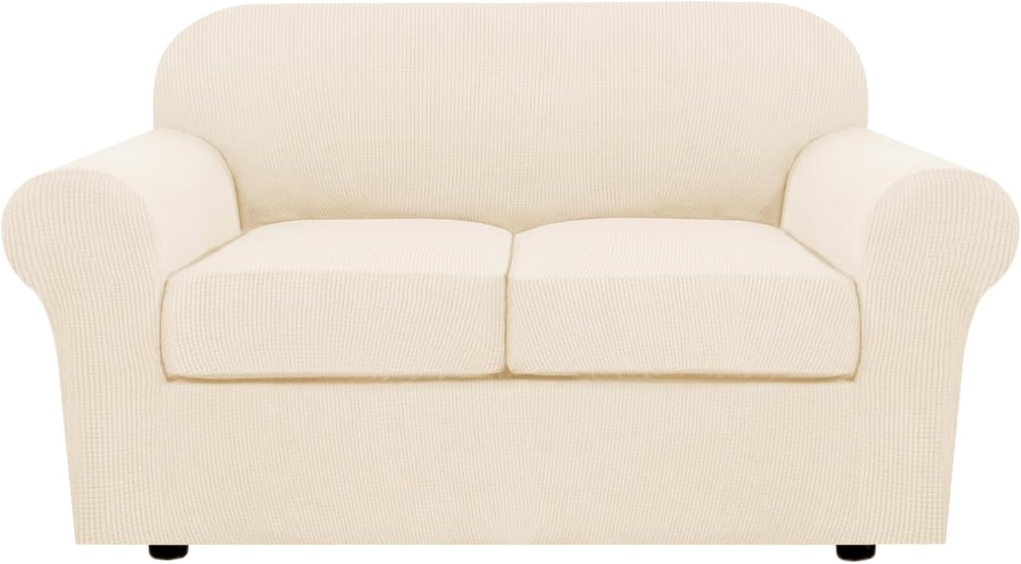 H.VERSAILTEX 3 Piece Stretch Sofa Covers for Loveseat