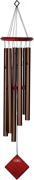 Woodstock Wind Chimes for Outside - 37in Bronze Tone Decor