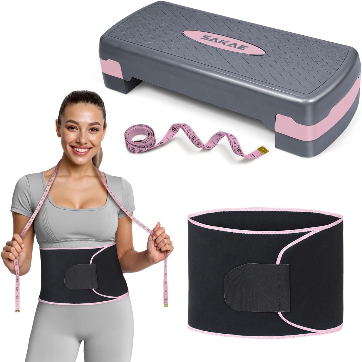 Adjustable Height Aerobic Stepper Set for Versatile Workouts