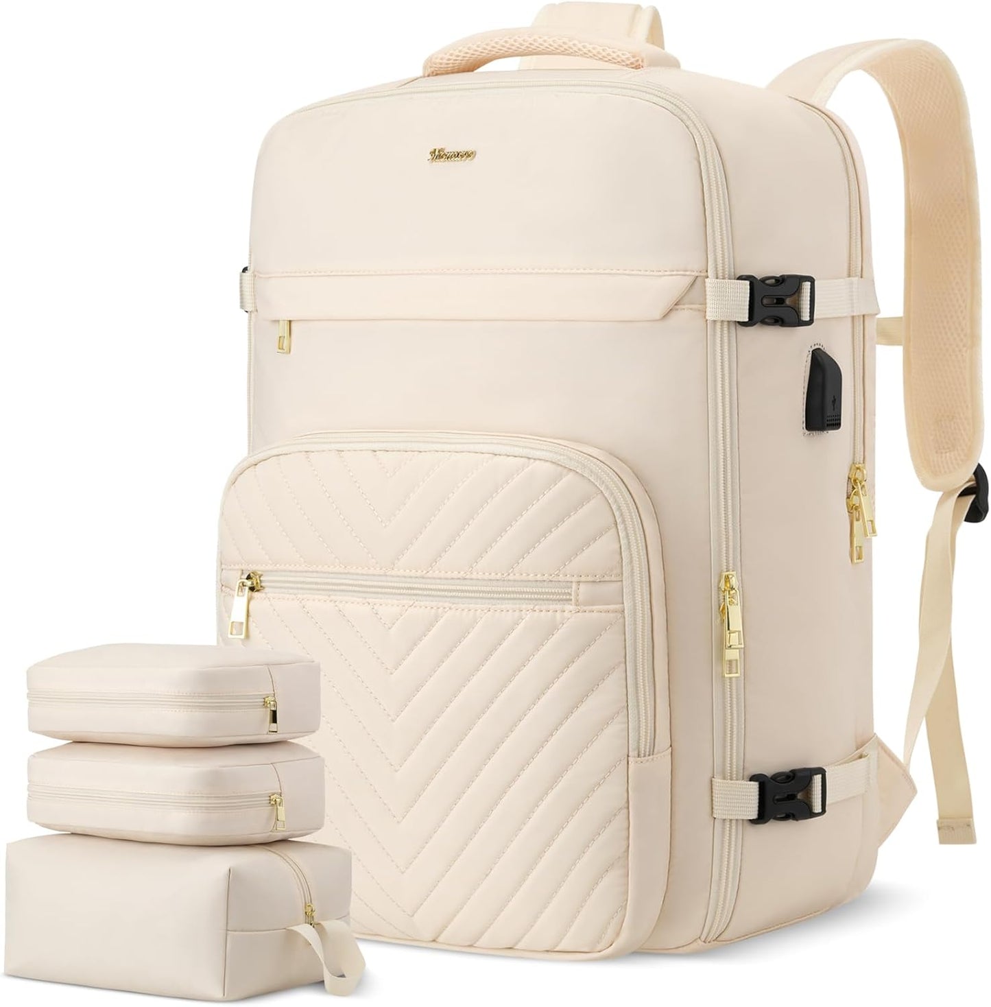 MOMUVO Travel Backpack for Women with USB Charging Port